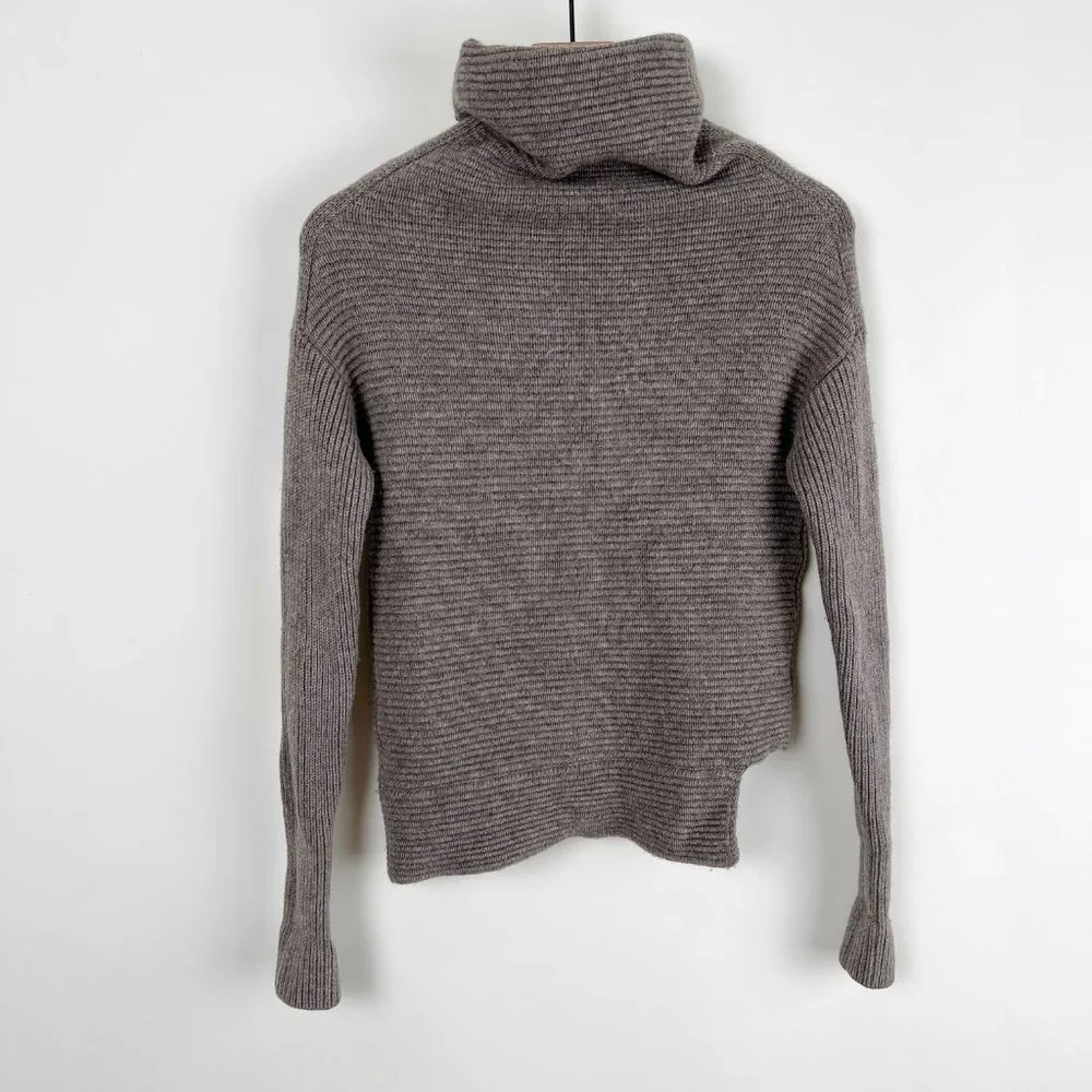 Aritzia Mika Cashmere & Wool Funnel Cowl Turtleneck Sweater Boxy Oversized Cozy - Picture 8 of 15